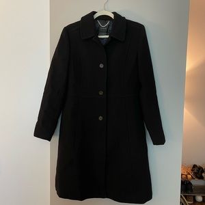 J. Crew Classic Black Coat